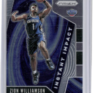 2019-20 Panini Prizm Zion Williamson #2 Pelicans Instant Impact
