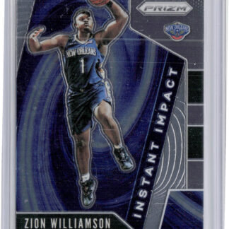 2019-20 Panini Prizm Zion Williamson #2 Pelicans Instant Impact