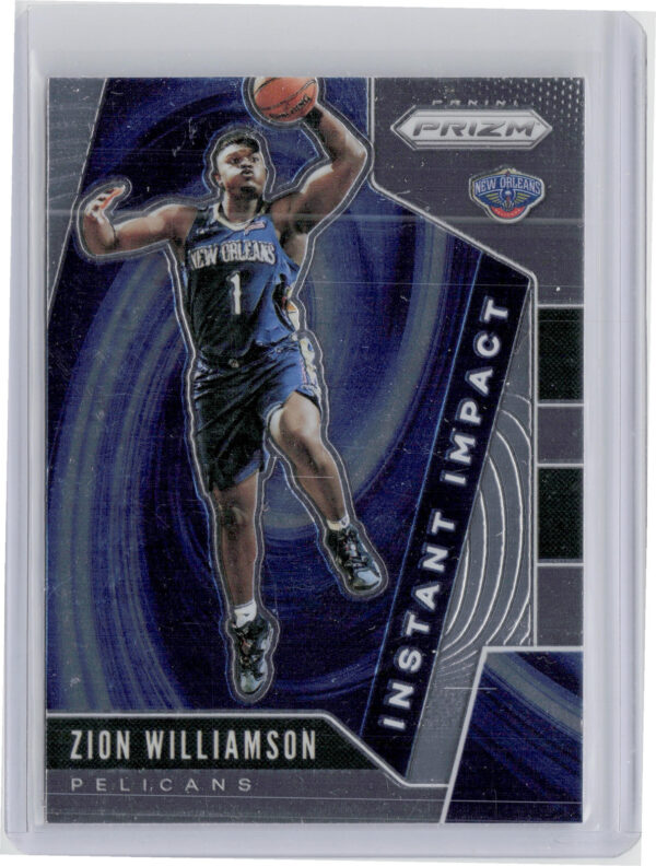 2019-20 Panini Prizm Zion Williamson #2 Pelicans Instant Impact
