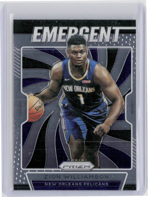 2019-20 Panini Prizm Zion Williamson #7 Pelicans Emergent