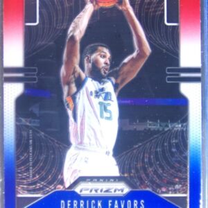 2019-20 Prizm Derrick Favors Prizms Red White and Blue #169 Pelicans