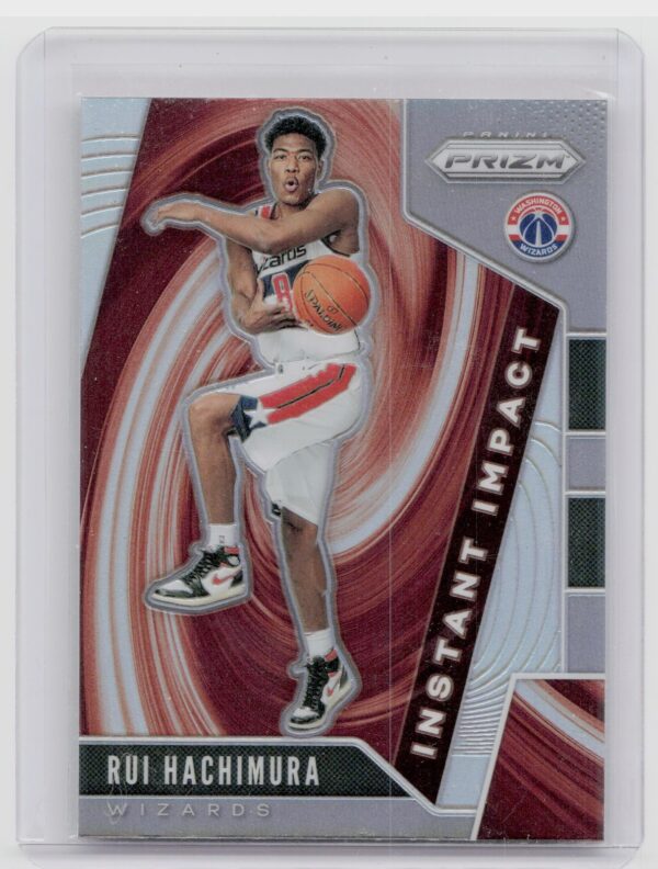2019-20 Prizm Rui Hachimura #8 Wizards Instant Impact Silver