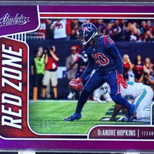 2019 Absolute DeAndre Hopkins /5 #12 Texans Red Zone Spectrum Purple