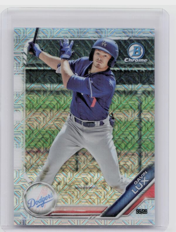 2019 Bowman Gavin Lux #BCP-130 Dodgers Chrome Prospects Mojo Refractors