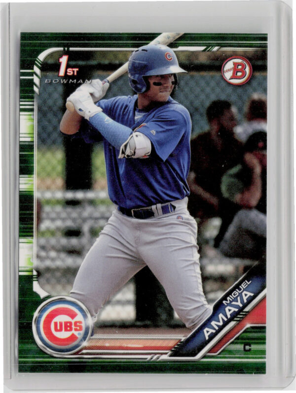 2019 Bowman Miguel Amaya #BP-35 Cubs Prospects Camo