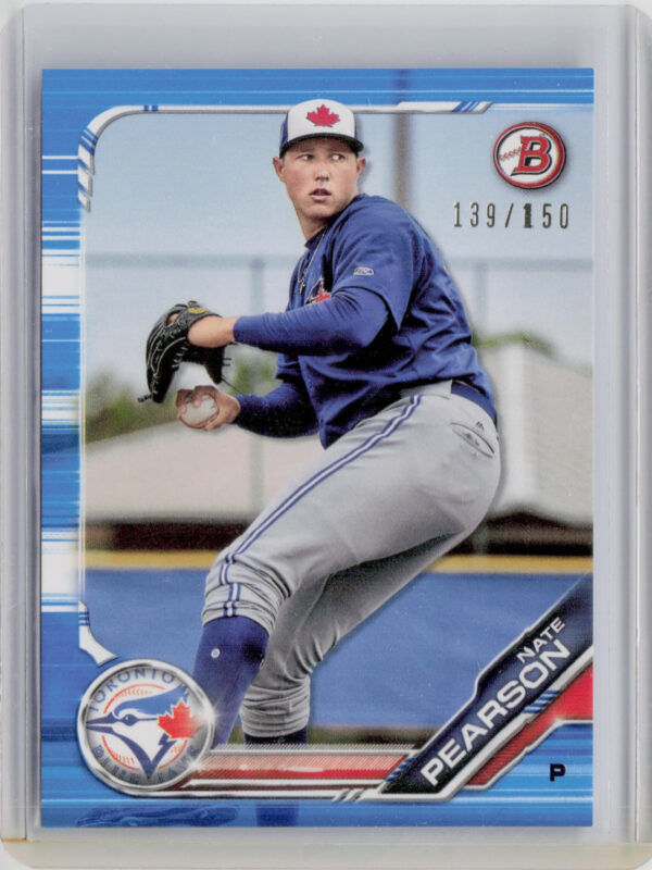 2019 Bowman Nate Pearson SN150 #BP-99 Jays Prospects Blue
