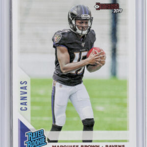 2019 Donruss Marquise Brown #312 Ravens Rated Rookies Canvas