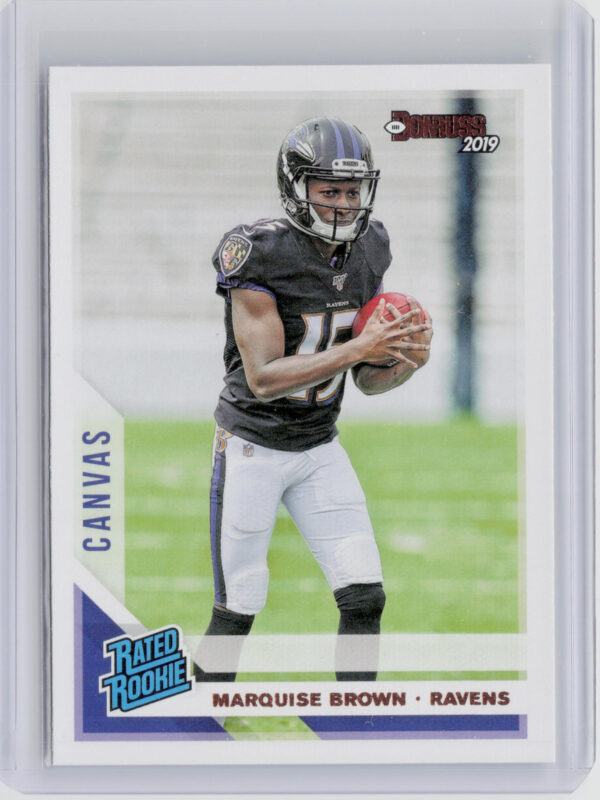 2019 Donruss Marquise Brown #312 Ravens Rated Rookies Canvas