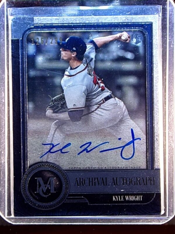 2019 Museum Collection Kyle Wright Auto /299 #AA-KW Braves Archival Autograph