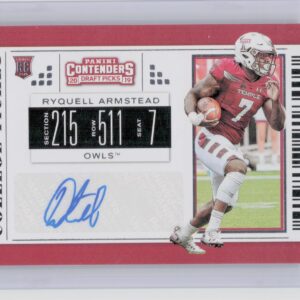 2019 Panini Contenders Draft Picks Collegiate Ryquell Armstead Auto #284 Owls