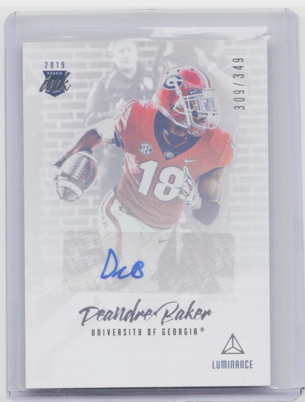 2019 Panini Luminance Deandre Baker AU SN349 #RI-DB Bulldogs Rookie Ink