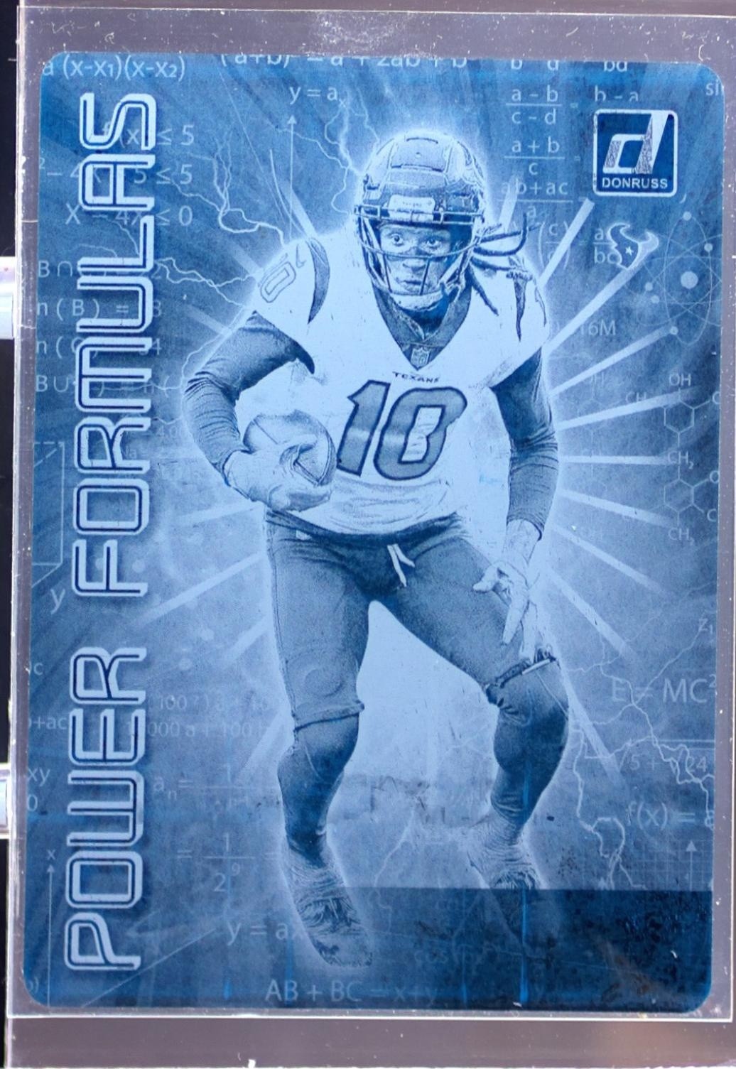 2019 Plates & Patches DeAndre Hopkins 1/1 #2 Texans 2019 Donruss Power Formulas