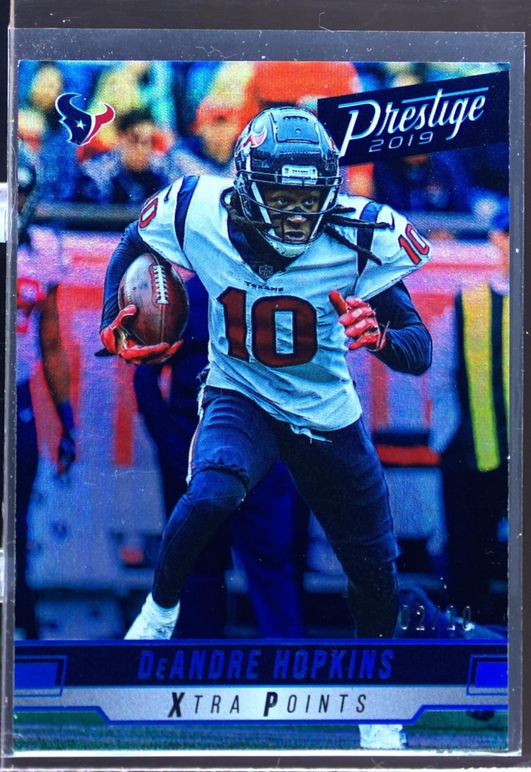 2019 Prestige DeAndre Hopkins Xtra Points Platinum /10 #98 Texans