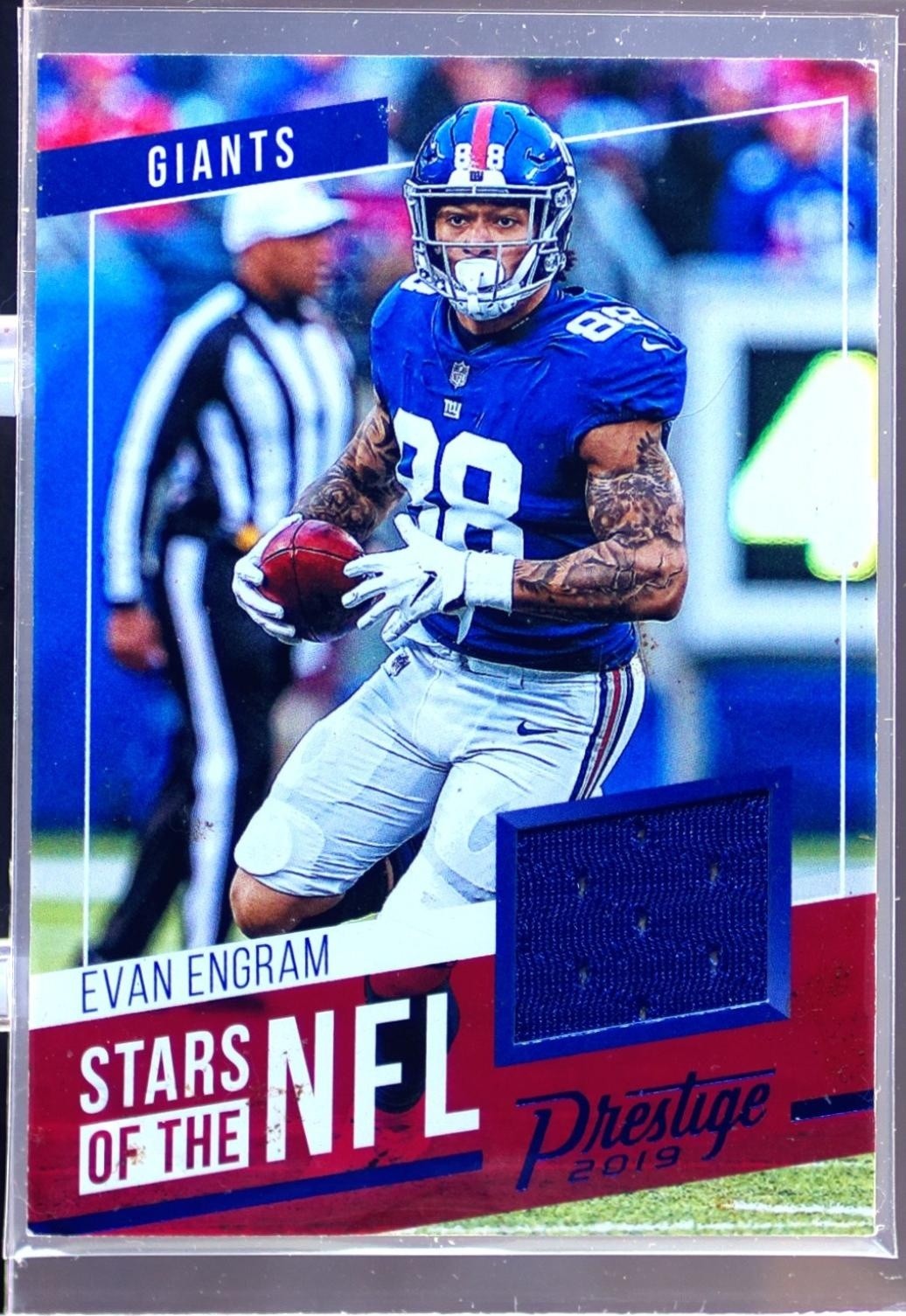 2019 Prestige Evan Engram JSY #SS-EE Giants Stars of the NFL Xtra Points Blue