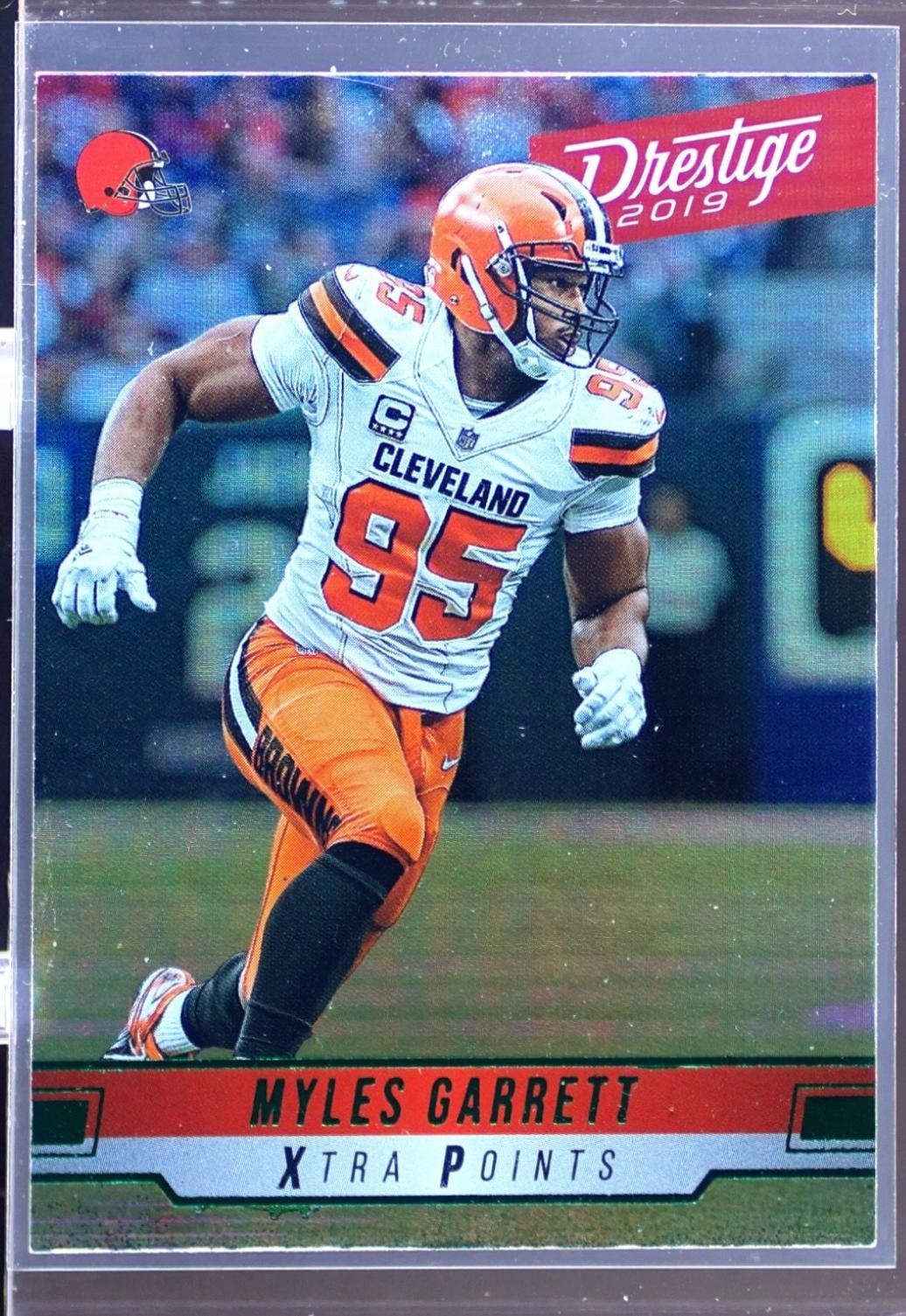2019 Prestige Myles Garrett Xtra Points Green #155 Browns