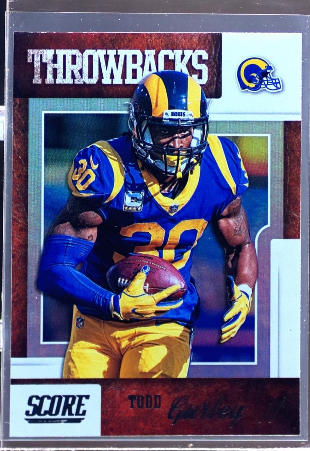 2019 Score Todd Gurley II #T-9 Rams Throwbacks