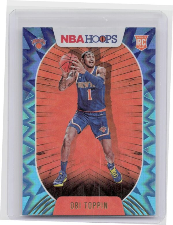 2020-21 Hoops Obi Toppin Teal Explosion #226 Knicks