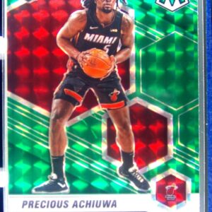2020-21 Mosaic Precious Achiuwa Mosaic Green RC #215 Heat