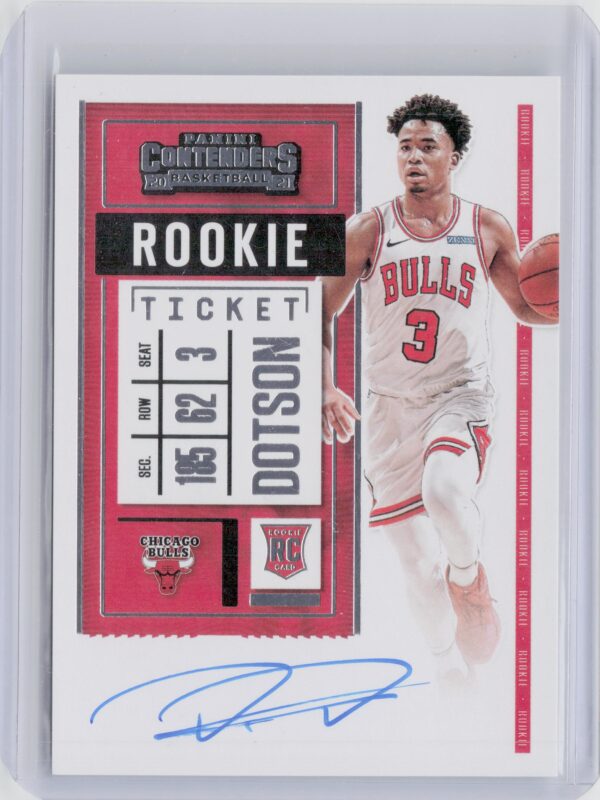 2020-21 Panini Contenders Devon Dotson AU VAR #143 Bulls