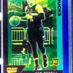 2020-21 Panini Flux Sam Merrill Light Blue RC #243 Bucks