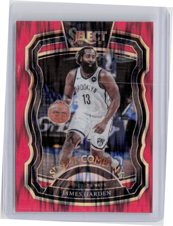 2020-21 Panini Select James Harden #8 Nets Select Company Red
