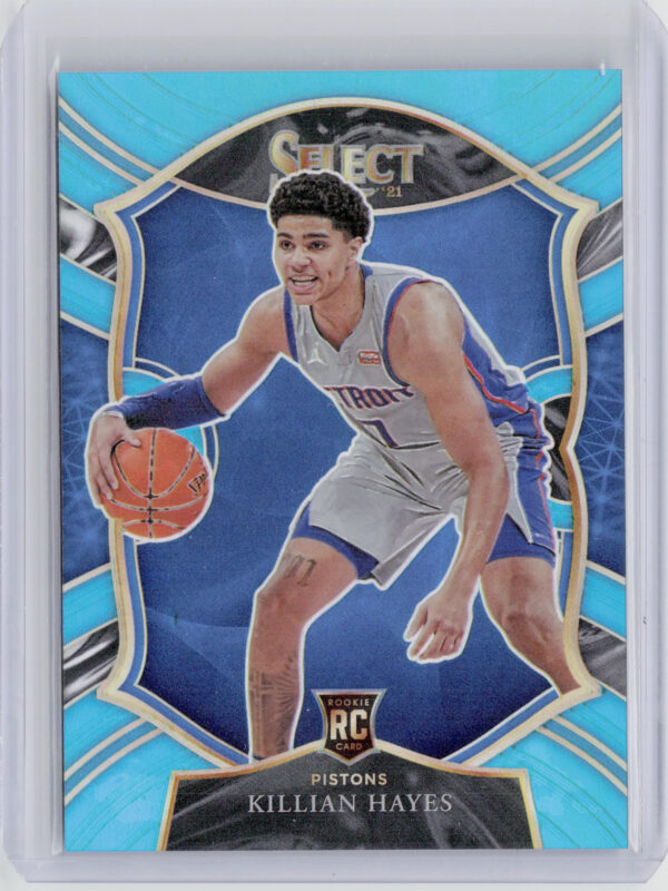 2020-21 Panini Select Killian Hayes Light Blue Prizms SN299 #67 Pistons