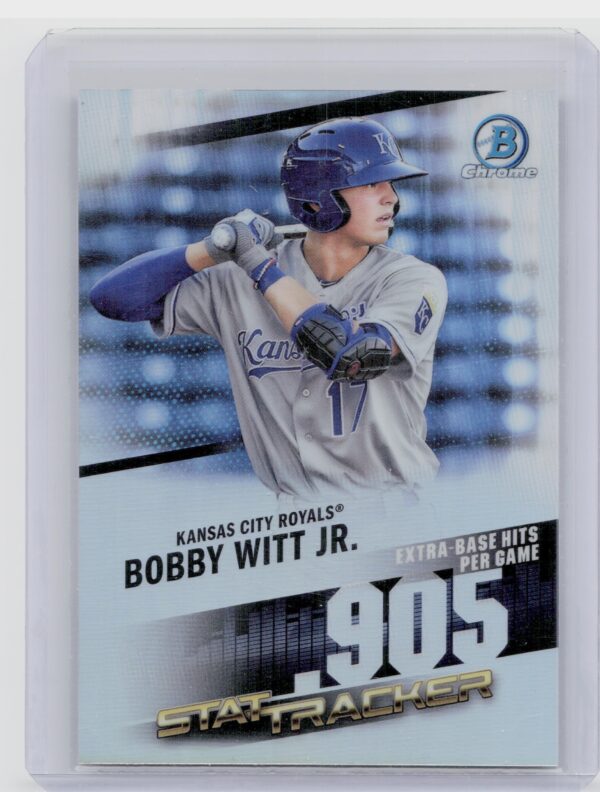 2020 Bowman Chrome Bobby Witt Jr. #ST-11 Royals Stat Tracker