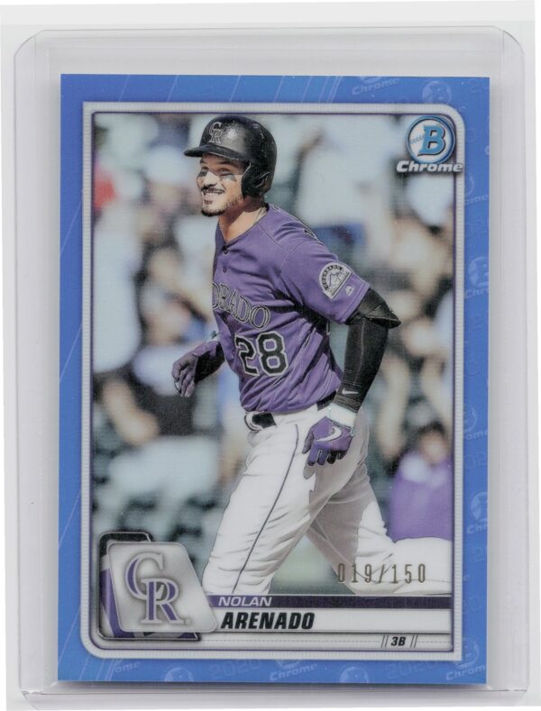 2020 Bowman Chrome Nolan Arenado Blue Refractor #61 Rockies