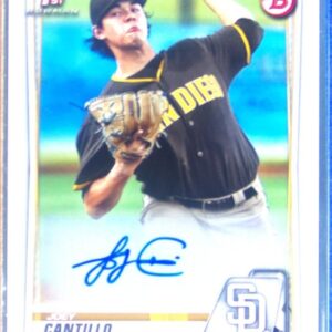 2020 Bowman Joey Cantillo Auto #PA-JC Padres Prospects Autographs