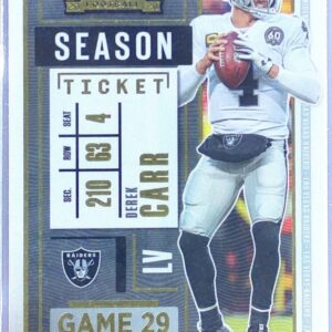 2020 Contenders Derek Carr Stardust #31 Raiders