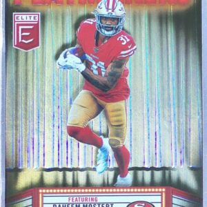 2020 Donruss Elite Raheem Mostert #11 49ers Playmakers