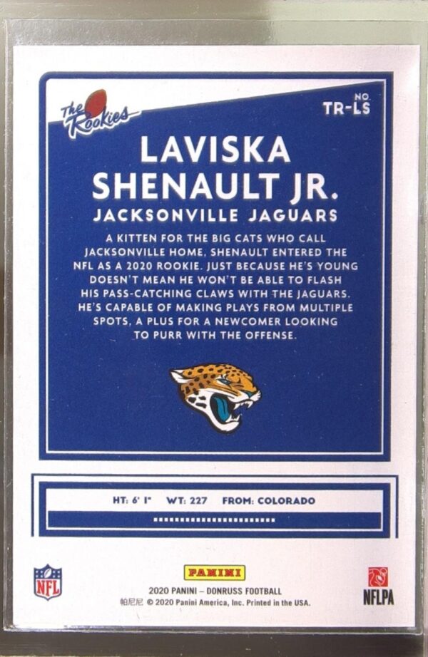 2020 Donruss Laviska Shenault Jr. RC #TR-LS Jaguars The Rookies - Image 3