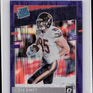 2020 Donruss Optic Cole Kmet Purple Shock RC #181 Bears