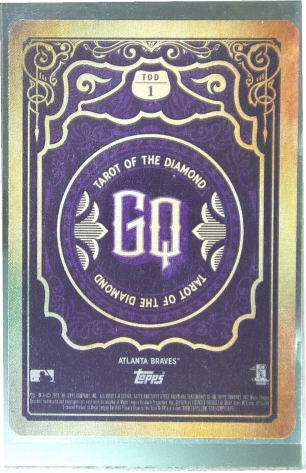 2020 Gypsy Queen Ronald Acuna Jr. #TOD-1 Braves Tarot of the Diamond - Image 3