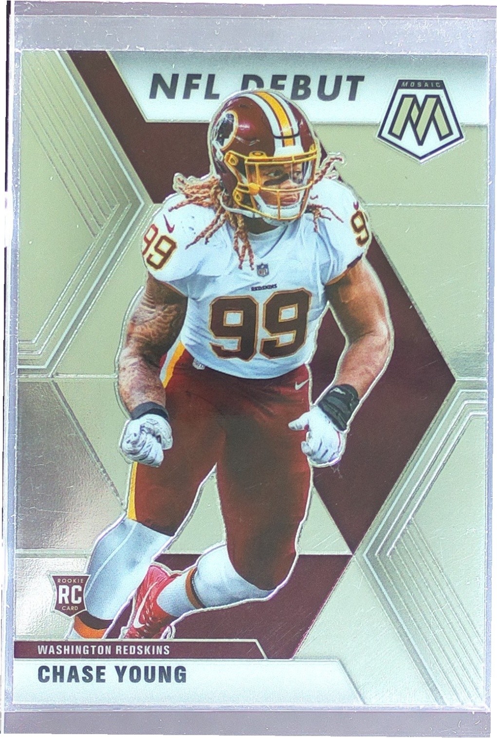 2020 Mosaic Chase Young RC #272 Redskins