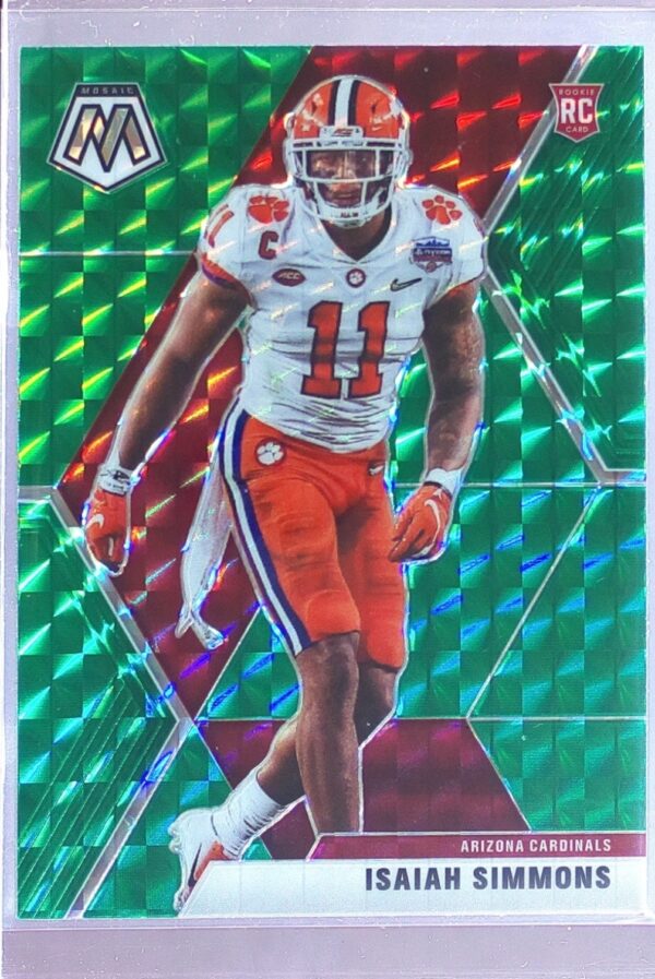 2020 Mosaic Isaiah Simmons Prizm Green #245 Cardinals