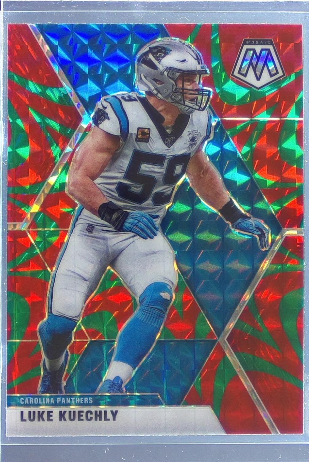 2020 Mosaic Luke Kuechly Prizm Reactive Green #33 Panthers