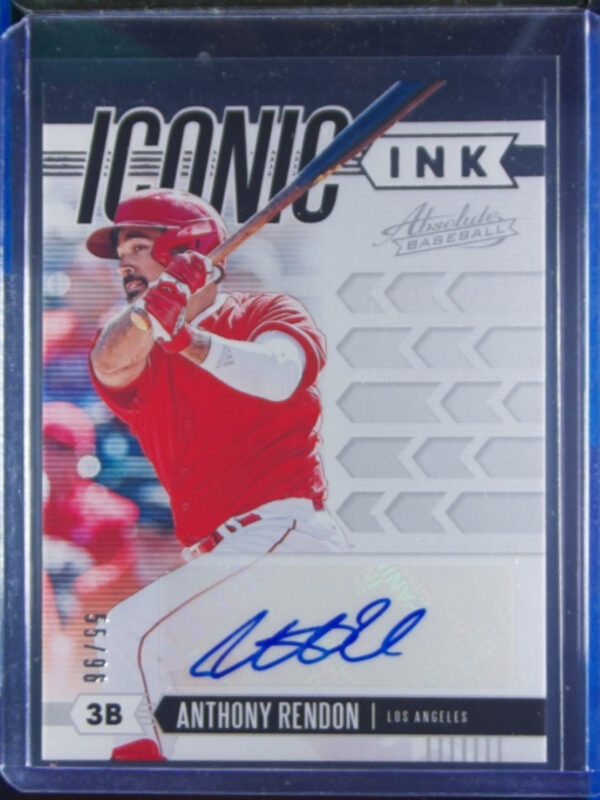 2020 Panini Absolute Anthony Rendon AU SN96 #IC-AR Angels Iconic Ink