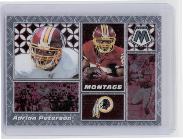 2020 Panini Mosaic Adrian Peterson Montage M30 Redskins