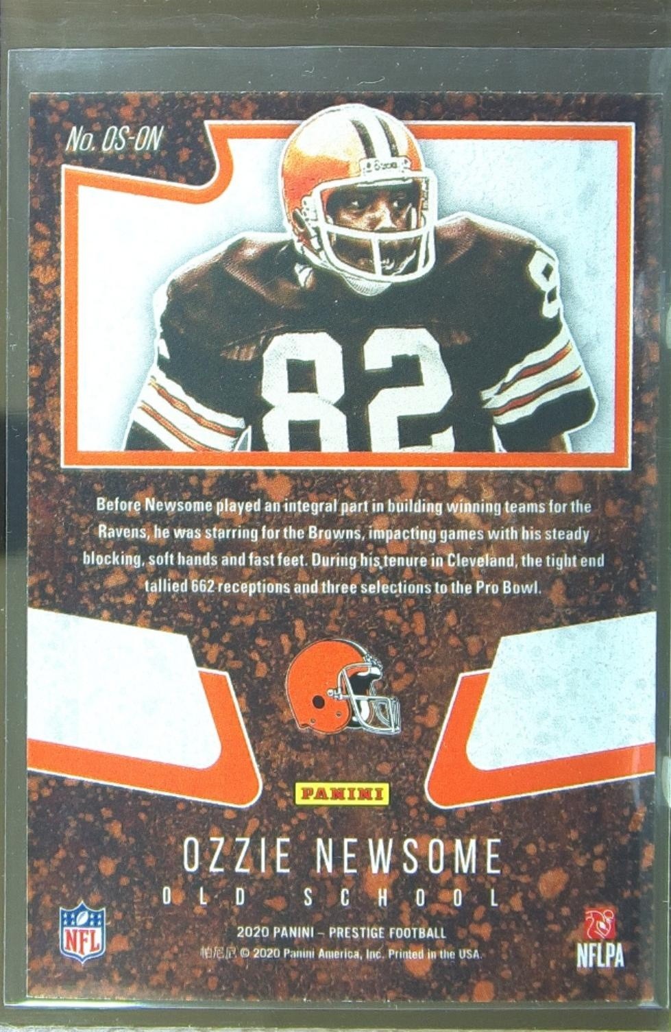 2020 Prestige Ozzie Newsome #OS-ON Browns Old School - Image 3