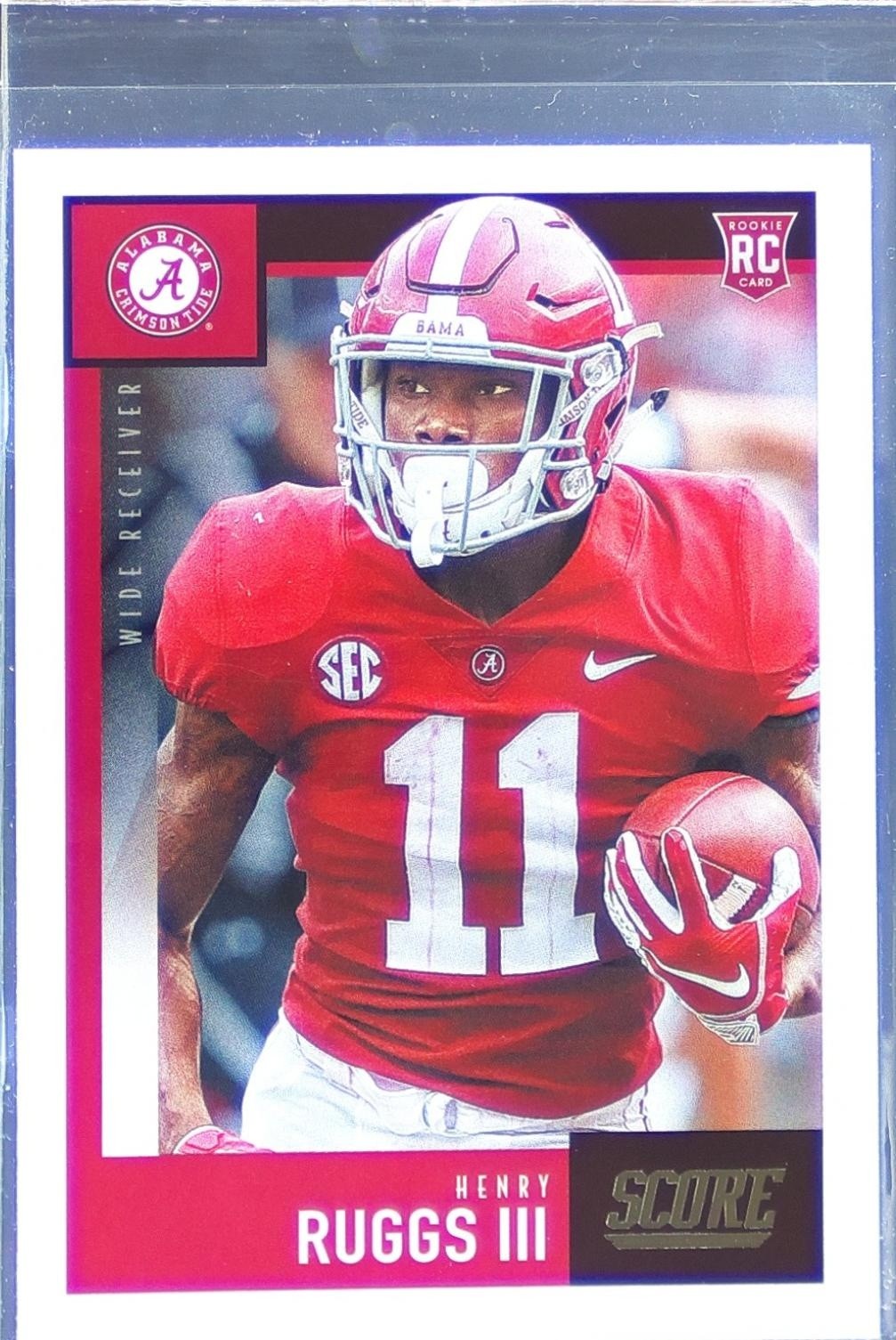 2020 Score Henry Ruggs III RC #424 Tide