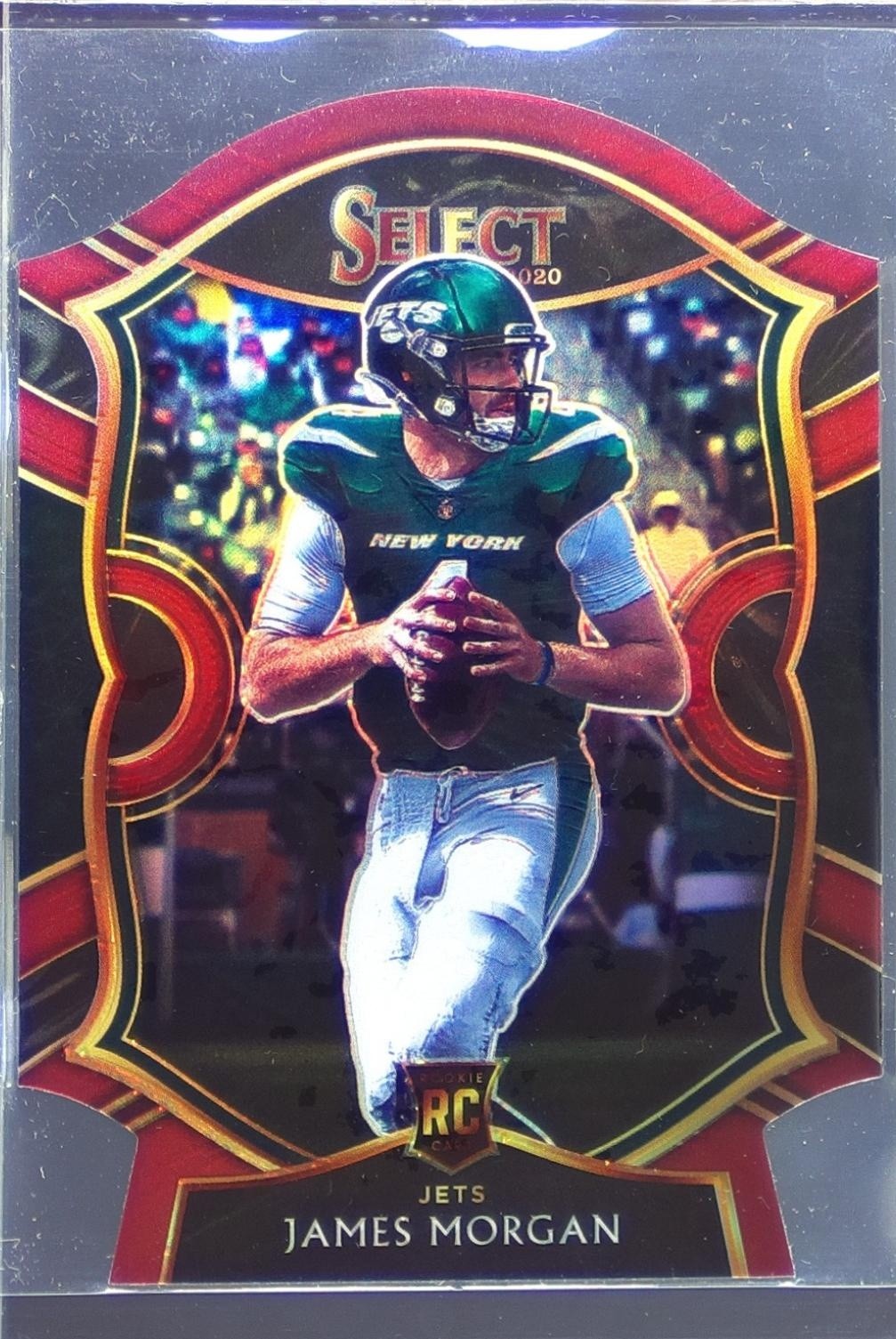 2020 Select James Morgan Red Prizm Die Cut RC #84 Jets