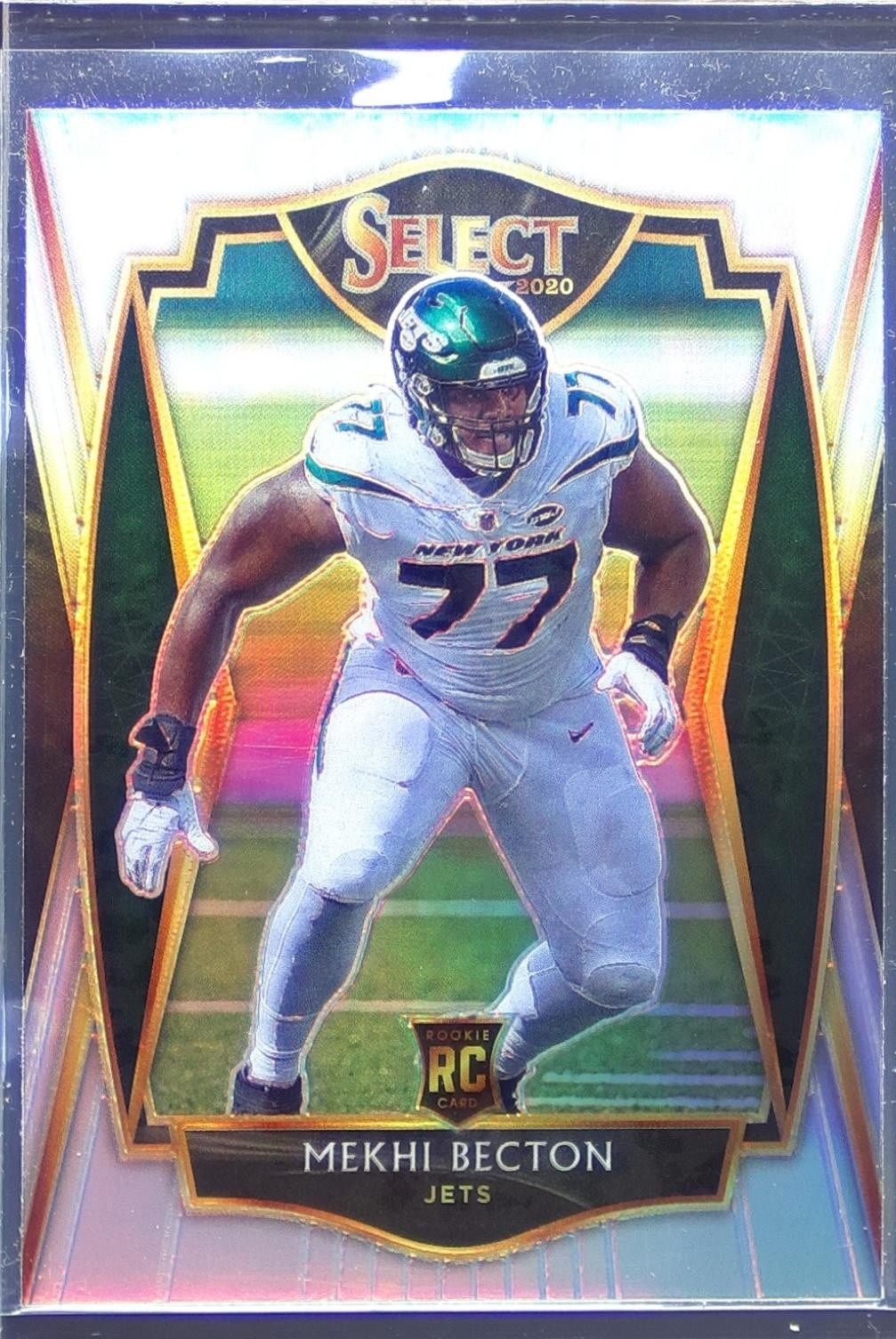 2020 Select Mekhi Becton Silver Prizm RC #190 Jets
