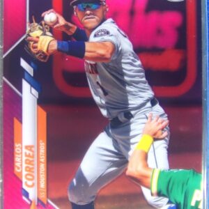 2020 Topps Chrome Carlos Correa Pink Refractor #29 Astros