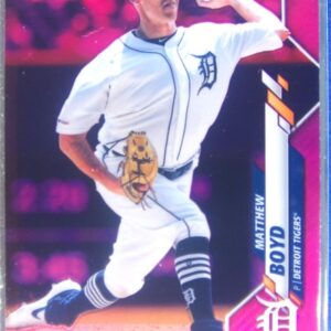 2020 Topps Chrome Matthew Boyd Pink Refractor #74 Tigers