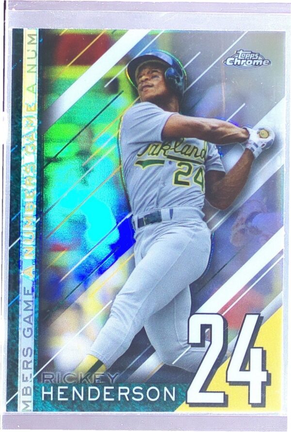 2020 Topps Chrome Update Rickey Henderson #NGC-5 Athletics A Numbers Game