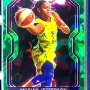 2021-22 Panini Prizm WNBA Moriah Jefferson Prizms Green Ice #9 Wings