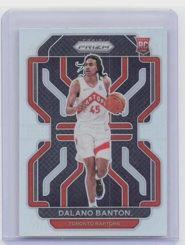 2021-22 Prizm Dalano Banton Silver #328 Raptors