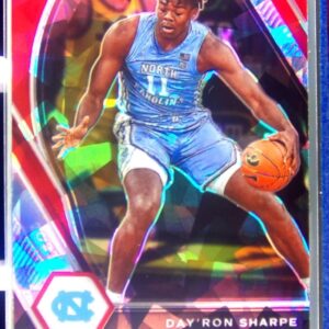 2021-22 Prizm Draft Picks Day'Ron Sharpe Red Ice RC #25 Heels