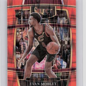 2021-22 Select Evan Mobley Orange Flash Prizms #5 Cavaliers